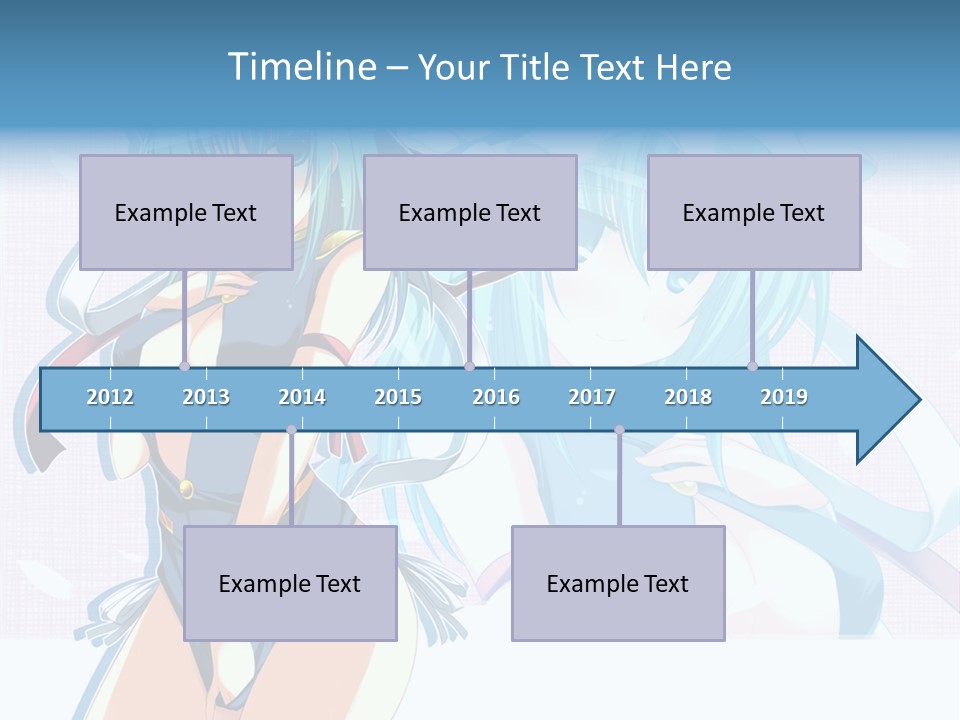 A Woman In A Blue Dress With A Crown On Her Head PowerPoint Template