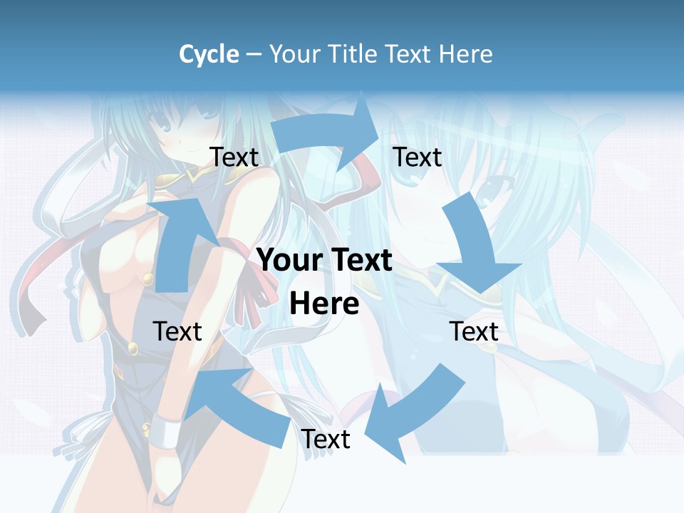 A Woman In A Blue Dress With A Crown On Her Head PowerPoint Template