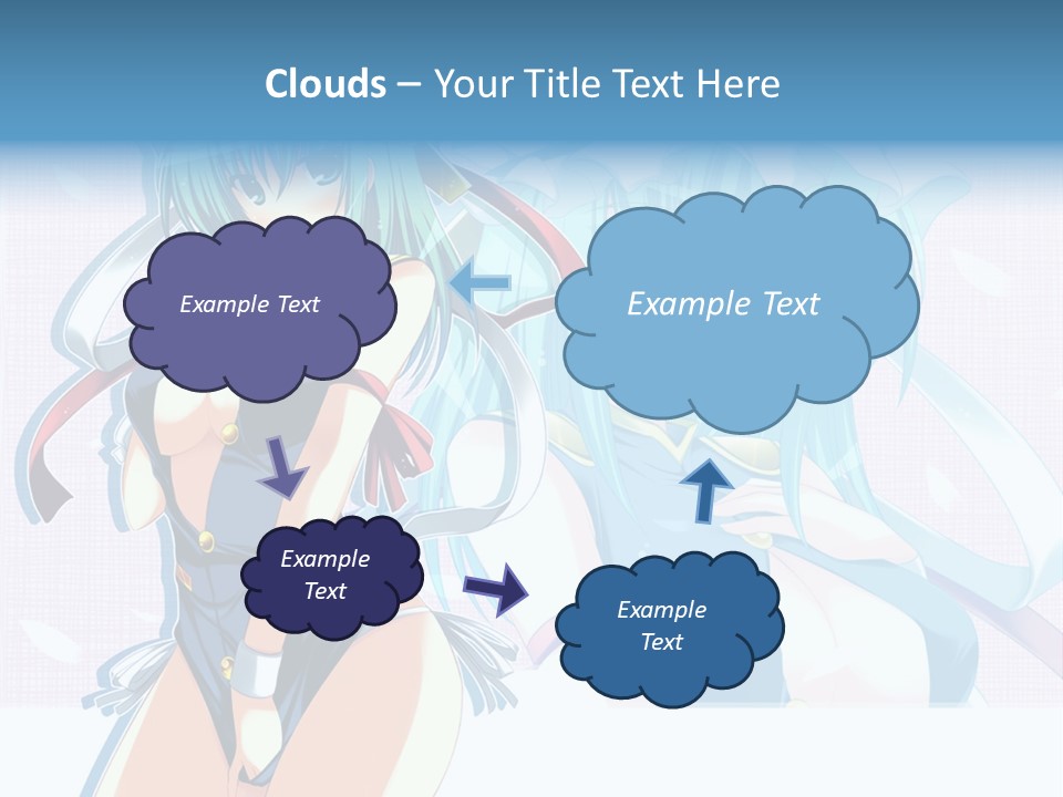 A Woman In A Blue Dress With A Crown On Her Head PowerPoint Template