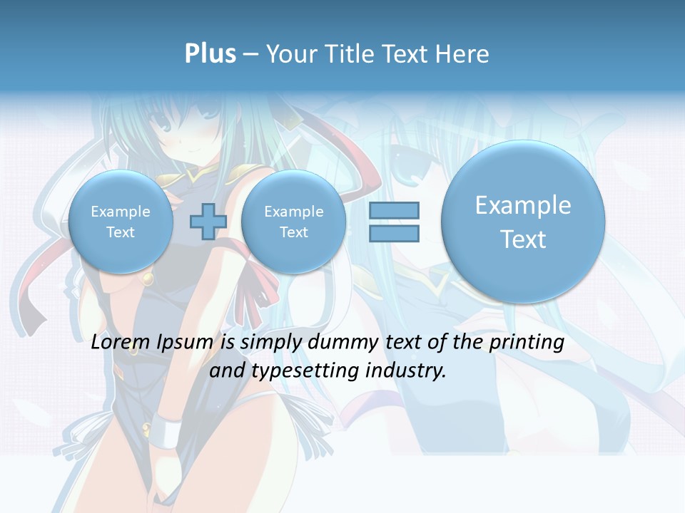 A Woman In A Blue Dress With A Crown On Her Head PowerPoint Template