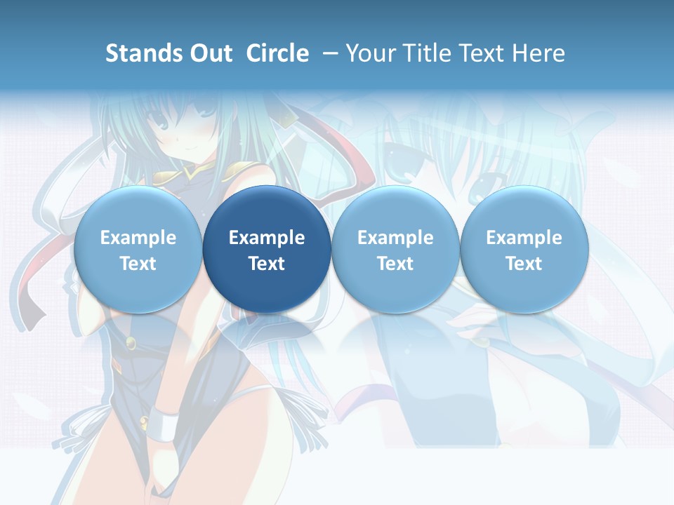 A Woman In A Blue Dress With A Crown On Her Head PowerPoint Template