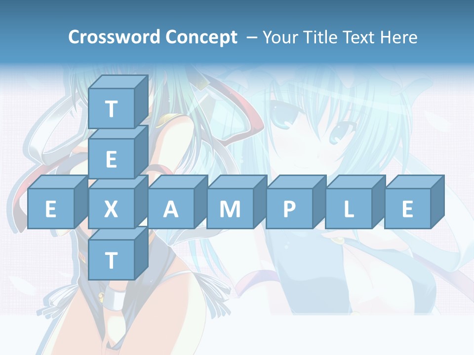 A Woman In A Blue Dress With A Crown On Her Head PowerPoint Template