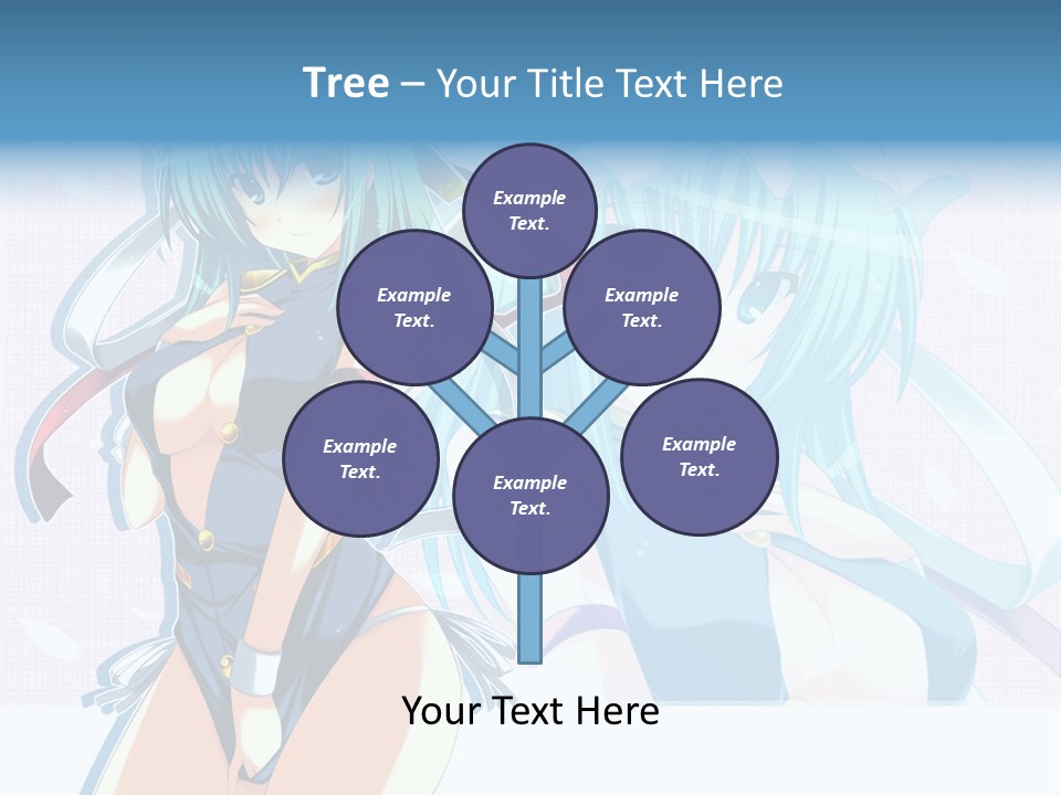 A Woman In A Blue Dress With A Crown On Her Head PowerPoint Template