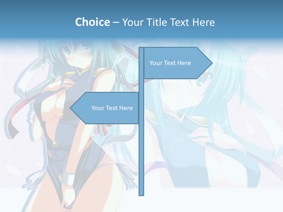 A Woman In A Blue Dress With A Crown On Her Head PowerPoint Template