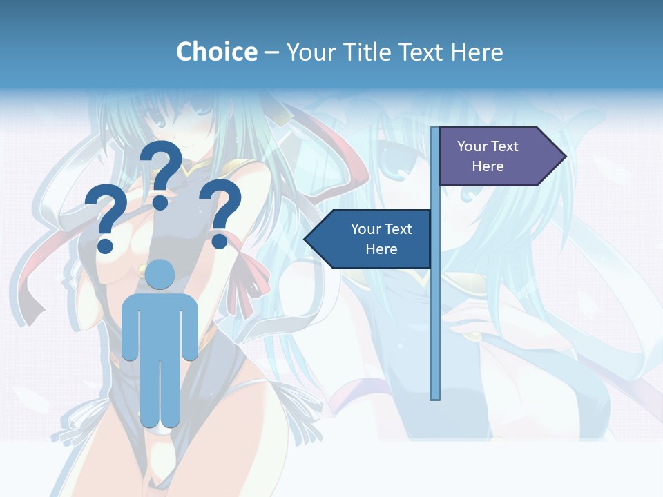 A Woman In A Blue Dress With A Crown On Her Head PowerPoint Template