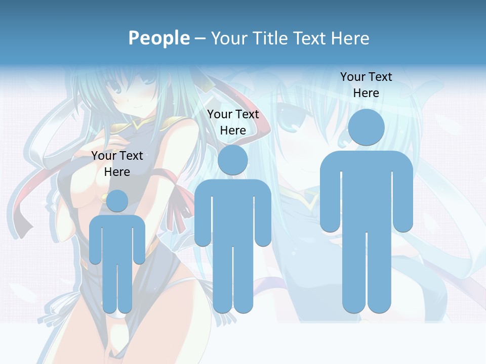 A Woman In A Blue Dress With A Crown On Her Head PowerPoint Template