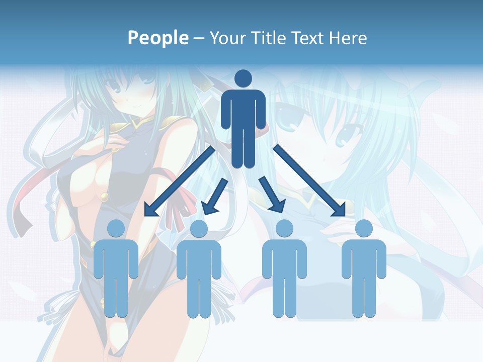 A Woman In A Blue Dress With A Crown On Her Head PowerPoint Template