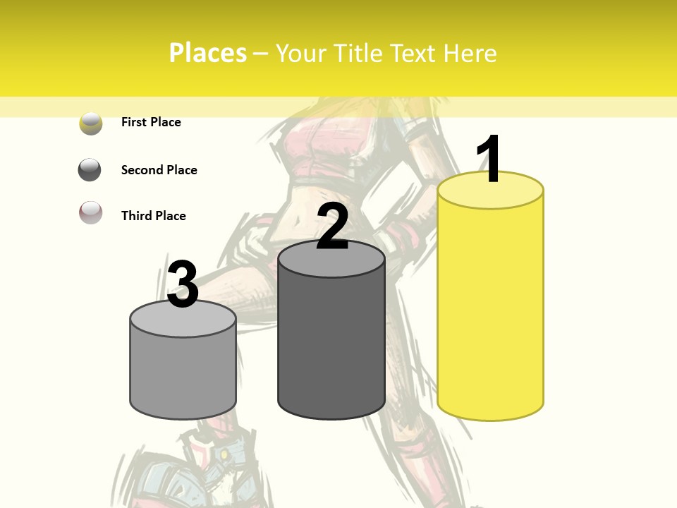 A Girl With A Soccer Ball Powerpoint Template PowerPoint Template