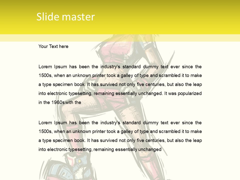 A Girl With A Soccer Ball Powerpoint Template PowerPoint Template