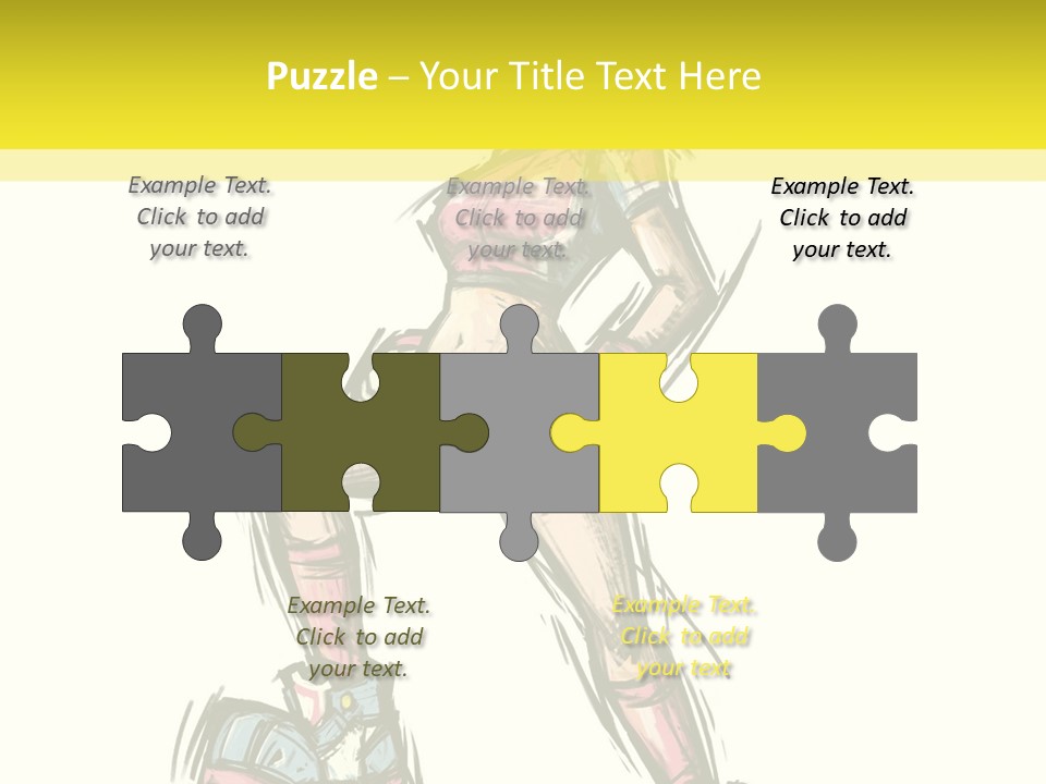 A Girl With A Soccer Ball Powerpoint Template PowerPoint Template