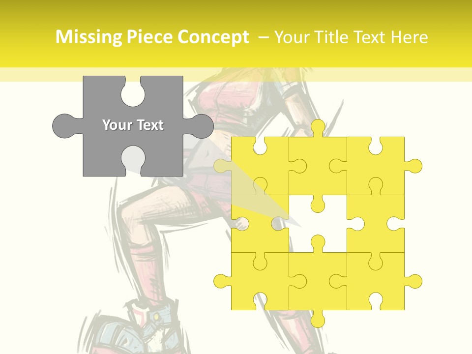 A Girl With A Soccer Ball Powerpoint Template PowerPoint Template