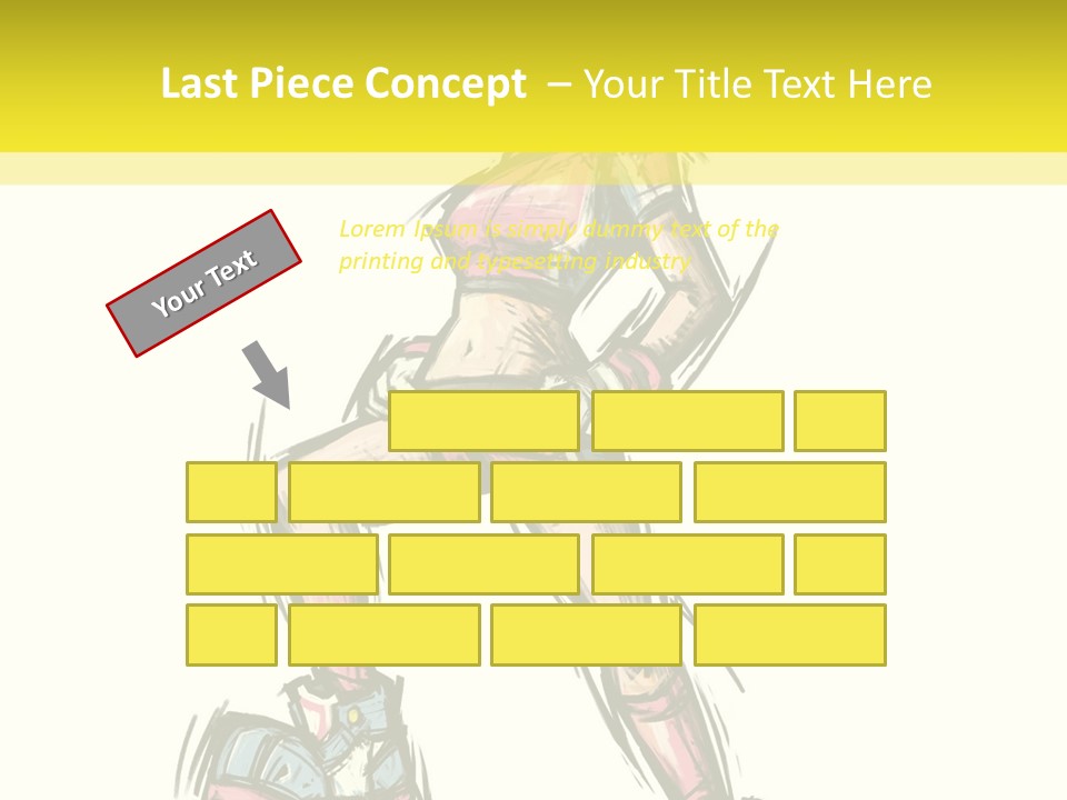 A Girl With A Soccer Ball Powerpoint Template PowerPoint Template