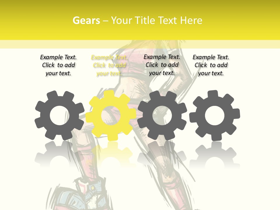 A Girl With A Soccer Ball Powerpoint Template PowerPoint Template