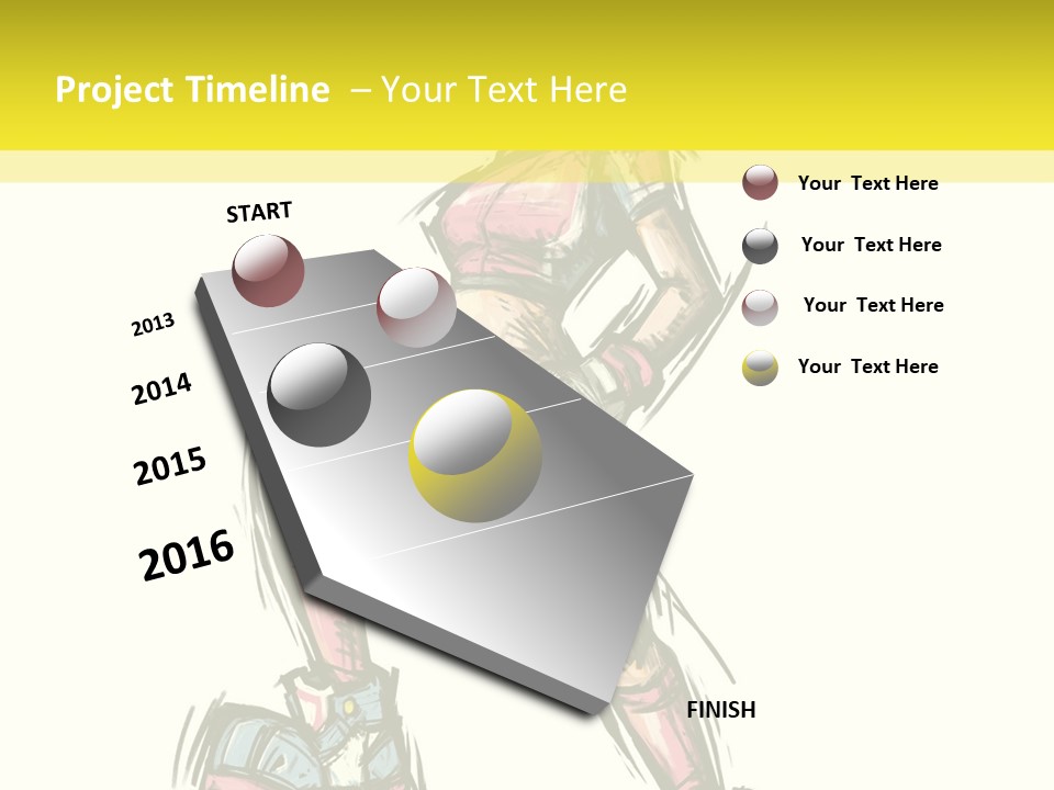 A Girl With A Soccer Ball Powerpoint Template PowerPoint Template