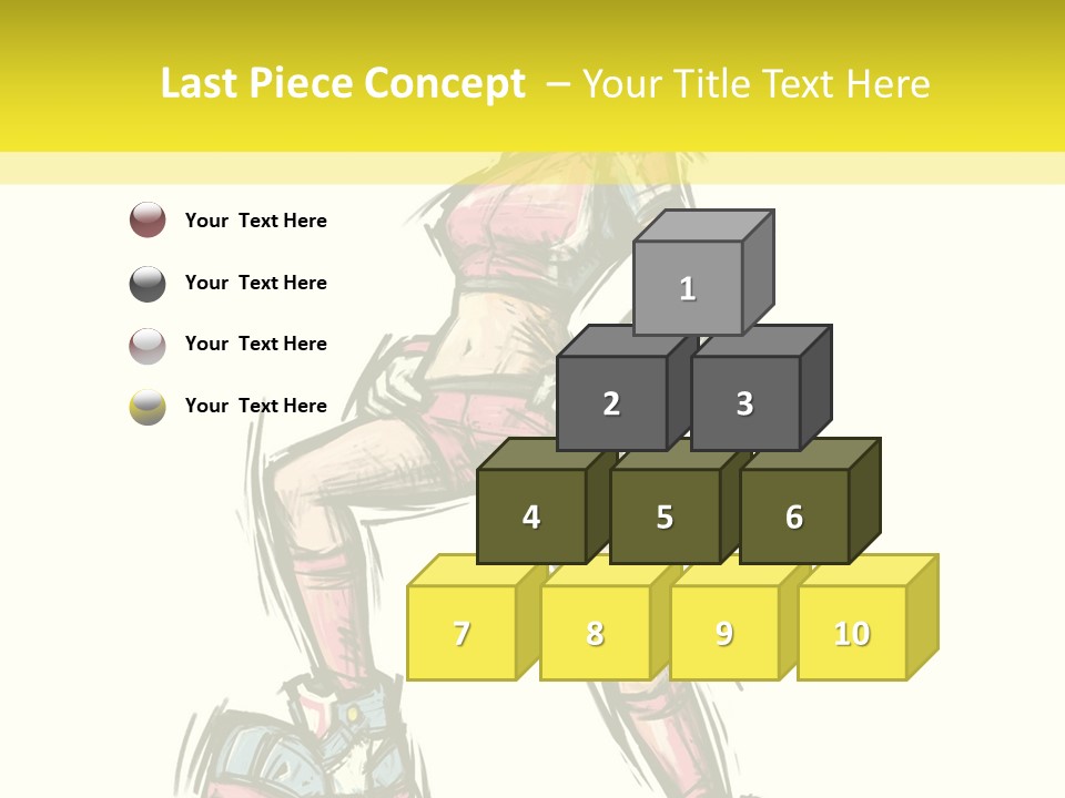 A Girl With A Soccer Ball Powerpoint Template PowerPoint Template