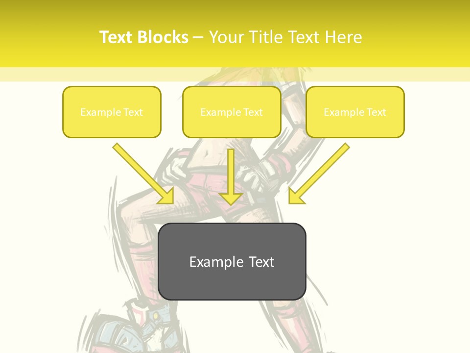 A Girl With A Soccer Ball Powerpoint Template PowerPoint Template