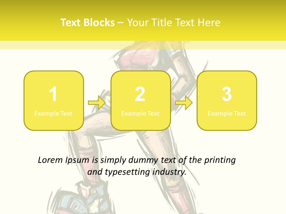 A Girl With A Soccer Ball Powerpoint Template PowerPoint Template