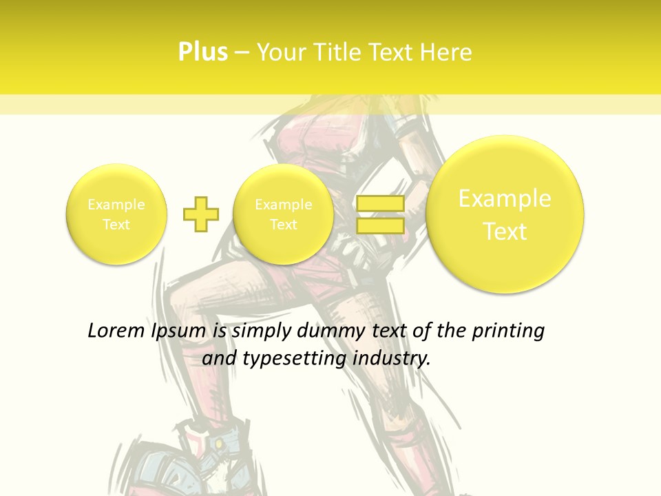 A Girl With A Soccer Ball Powerpoint Template PowerPoint Template