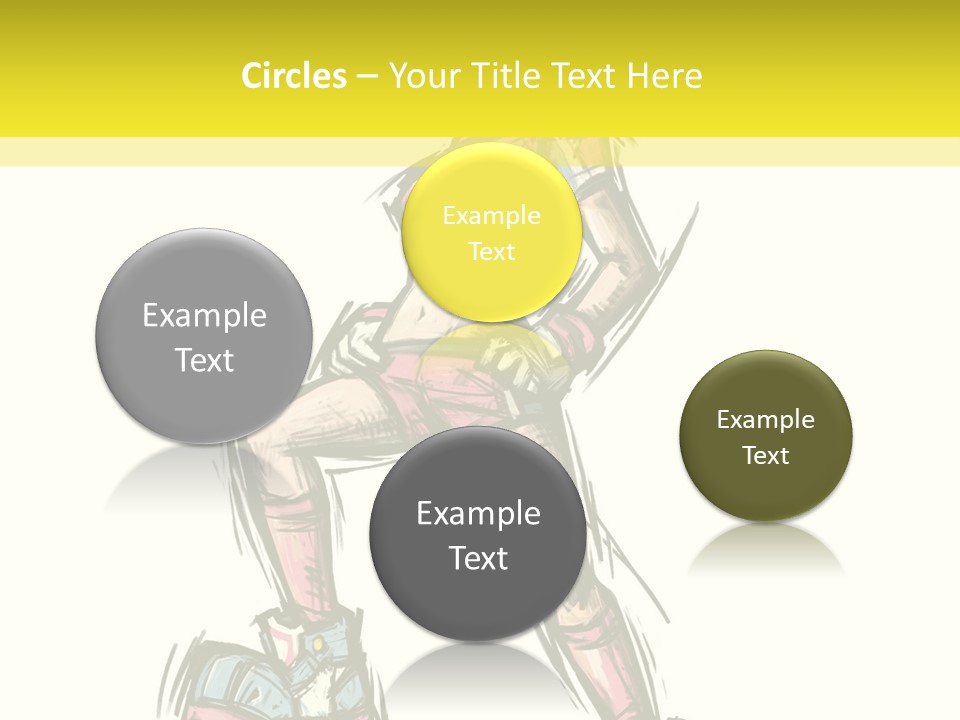 A Girl With A Soccer Ball Powerpoint Template PowerPoint Template