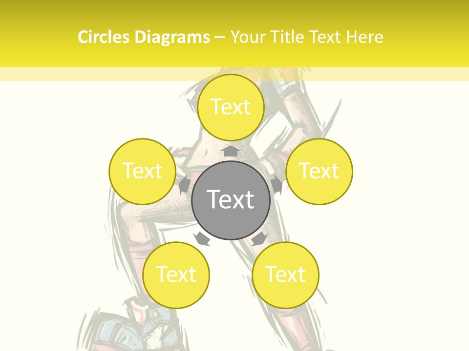 A Girl With A Soccer Ball Powerpoint Template PowerPoint Template