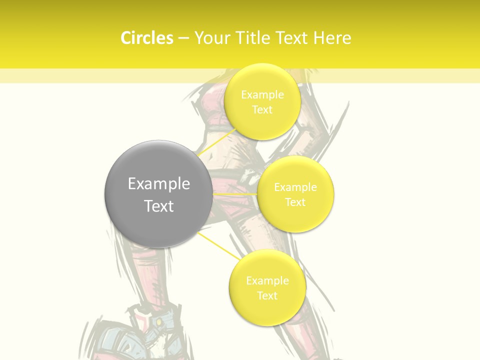 A Girl With A Soccer Ball Powerpoint Template PowerPoint Template