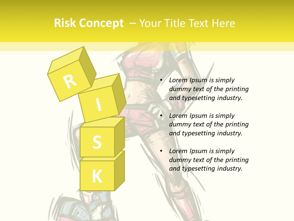 A Girl With A Soccer Ball Powerpoint Template PowerPoint Template