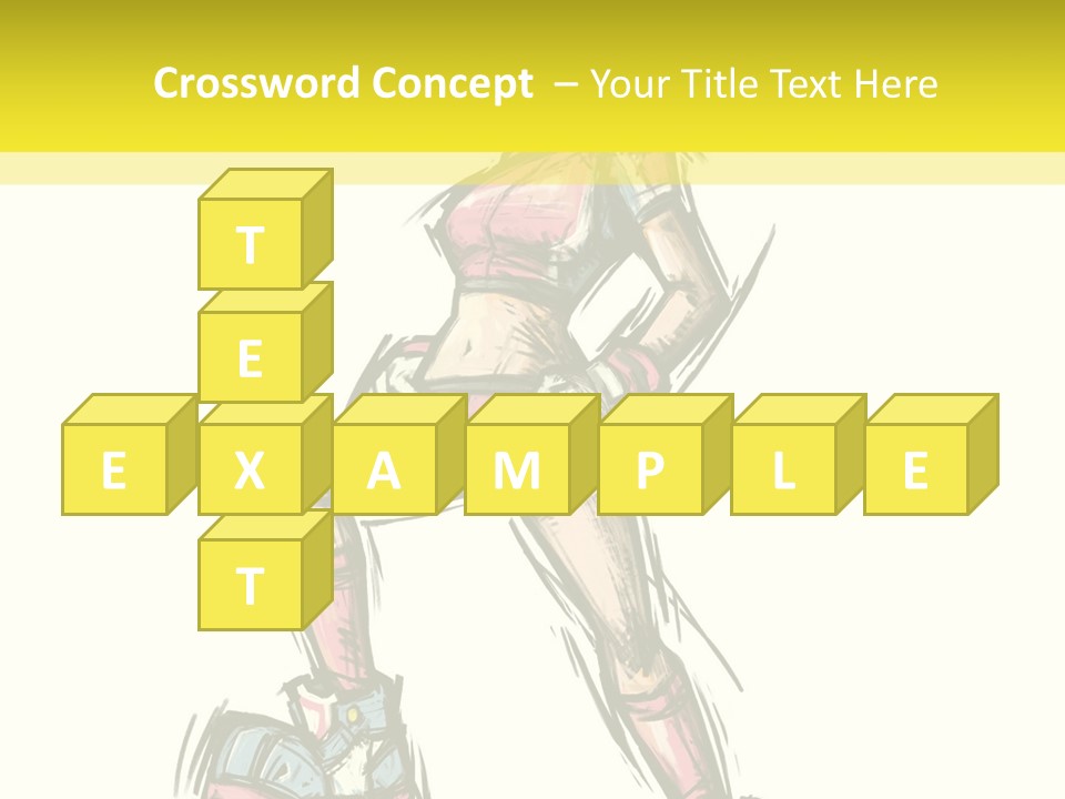 A Girl With A Soccer Ball Powerpoint Template PowerPoint Template