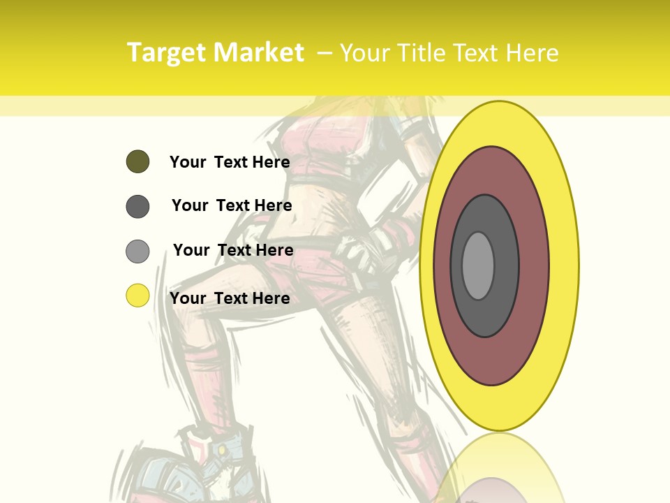 A Girl With A Soccer Ball Powerpoint Template PowerPoint Template