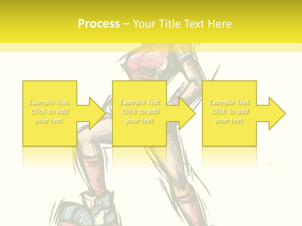 A Girl With A Soccer Ball Powerpoint Template PowerPoint Template