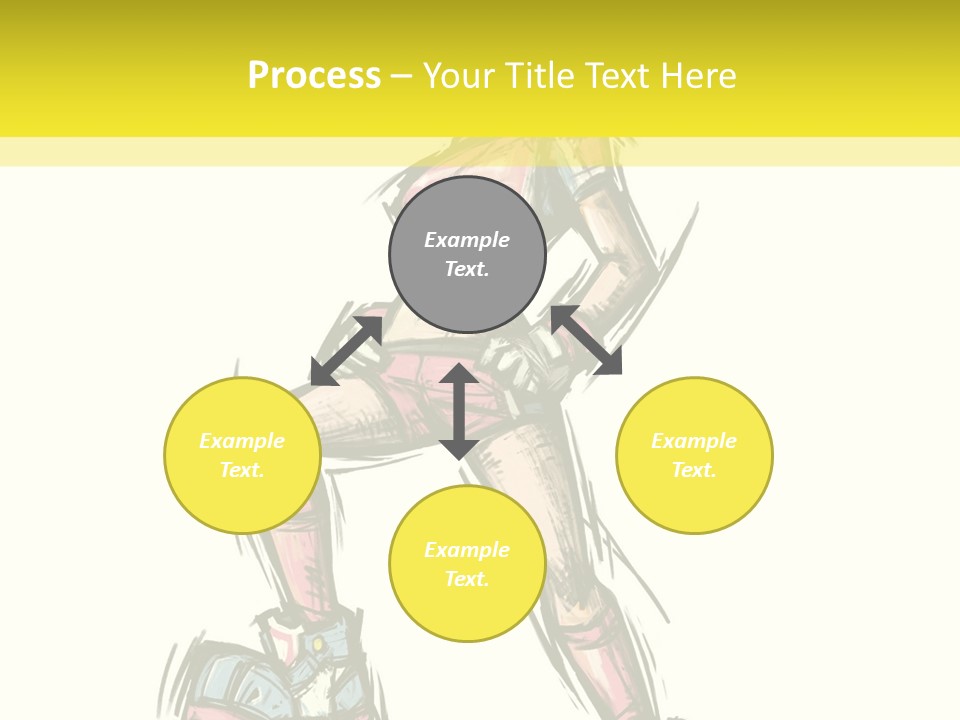 A Girl With A Soccer Ball Powerpoint Template PowerPoint Template
