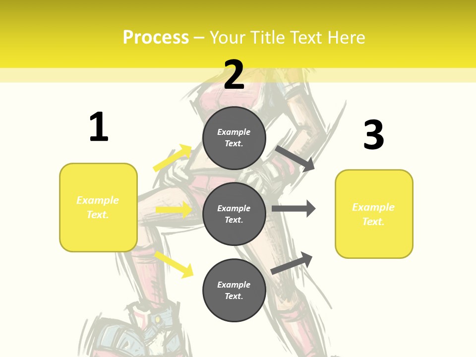 A Girl With A Soccer Ball Powerpoint Template PowerPoint Template