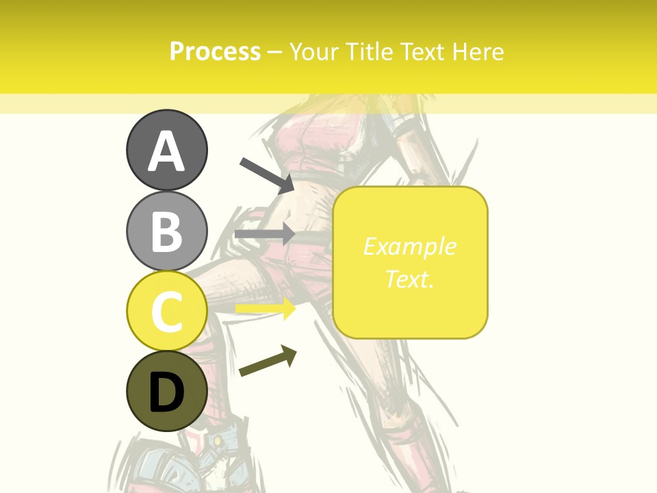 A Girl With A Soccer Ball Powerpoint Template PowerPoint Template