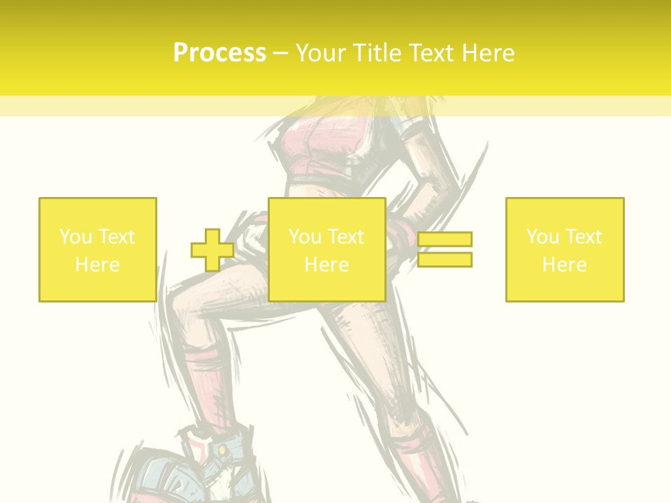 A Girl With A Soccer Ball Powerpoint Template PowerPoint Template