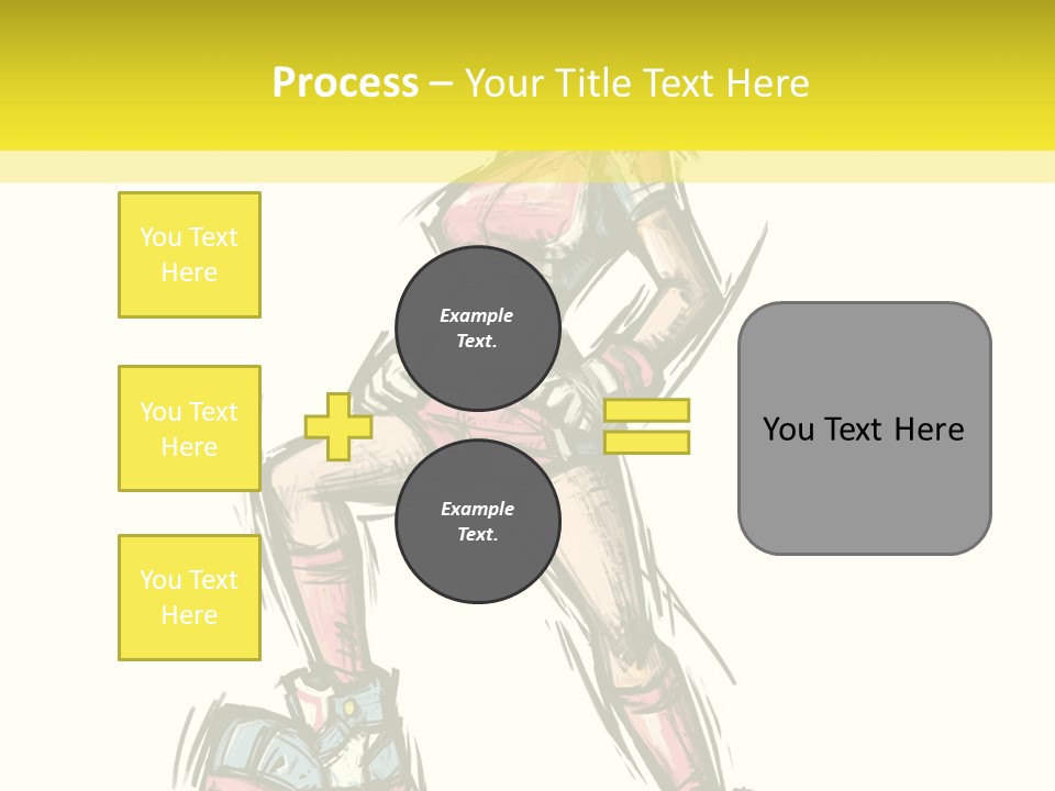 A Girl With A Soccer Ball Powerpoint Template PowerPoint Template