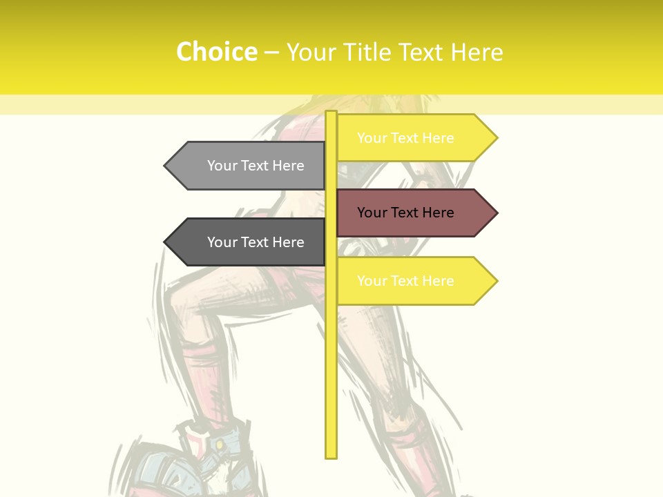 A Girl With A Soccer Ball Powerpoint Template PowerPoint Template