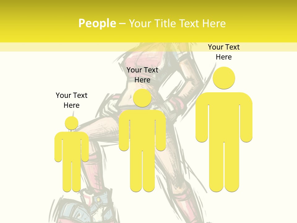 A Girl With A Soccer Ball Powerpoint Template PowerPoint Template