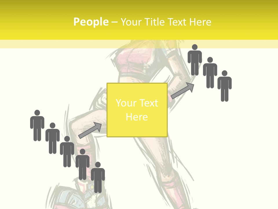 A Girl With A Soccer Ball Powerpoint Template PowerPoint Template