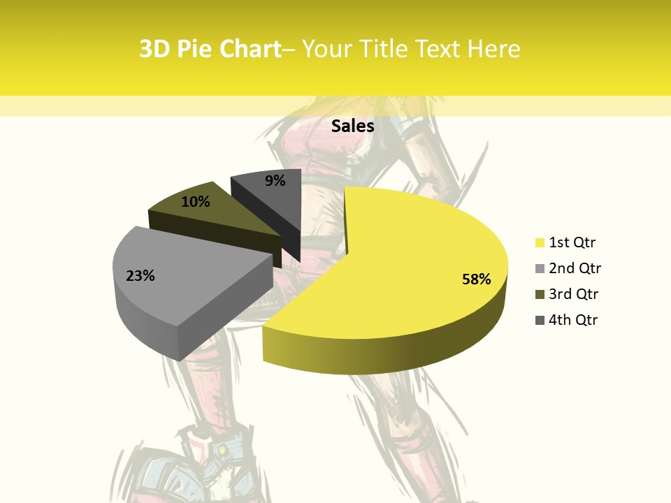 A Girl With A Soccer Ball Powerpoint Template PowerPoint Template