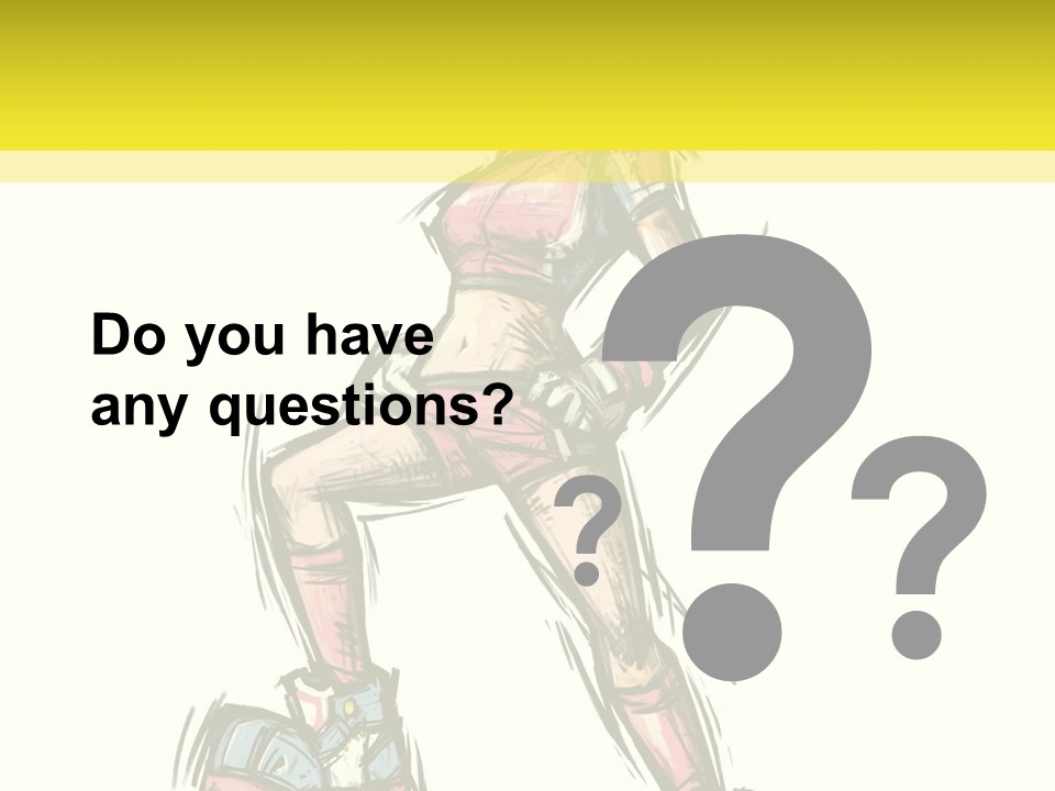 A Girl With A Soccer Ball Powerpoint Template PowerPoint Template