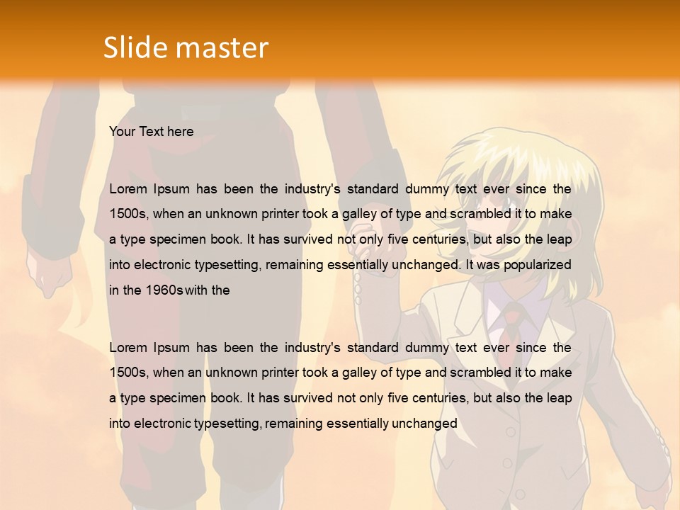 A Man And A Woman Are Walking Together PowerPoint Template