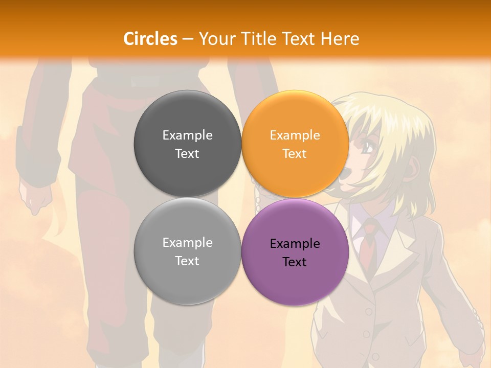 A Man And A Woman Are Walking Together PowerPoint Template