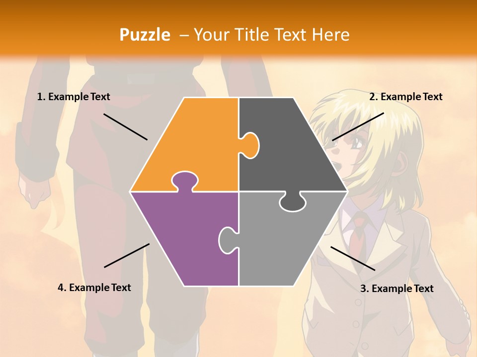 A Man And A Woman Are Walking Together PowerPoint Template