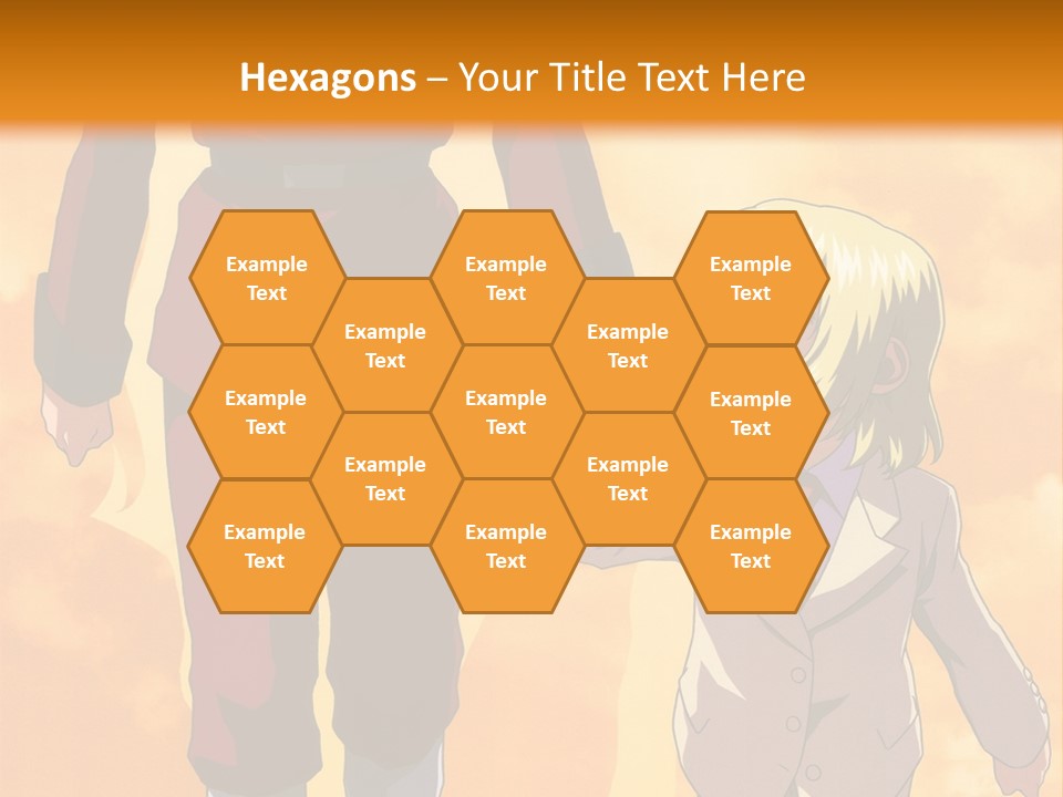 A Man And A Woman Are Walking Together PowerPoint Template