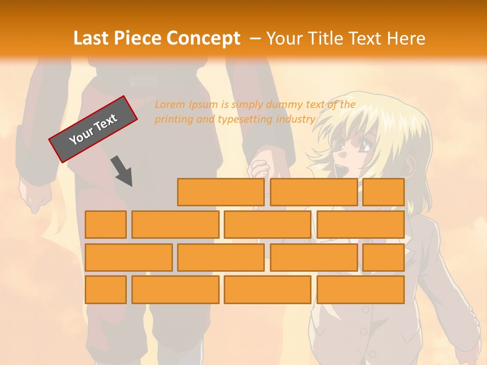 A Man And A Woman Are Walking Together PowerPoint Template