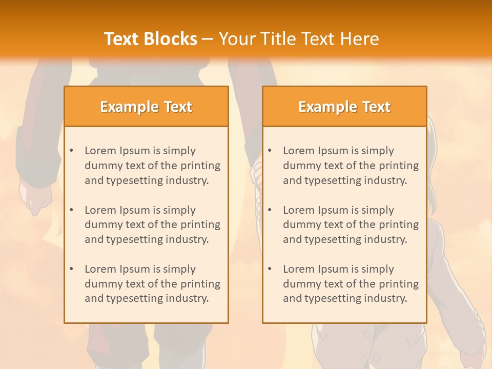 A Man And A Woman Are Walking Together PowerPoint Template