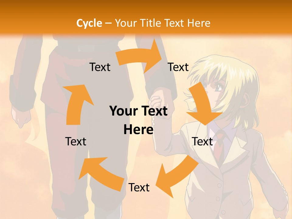 A Man And A Woman Are Walking Together PowerPoint Template