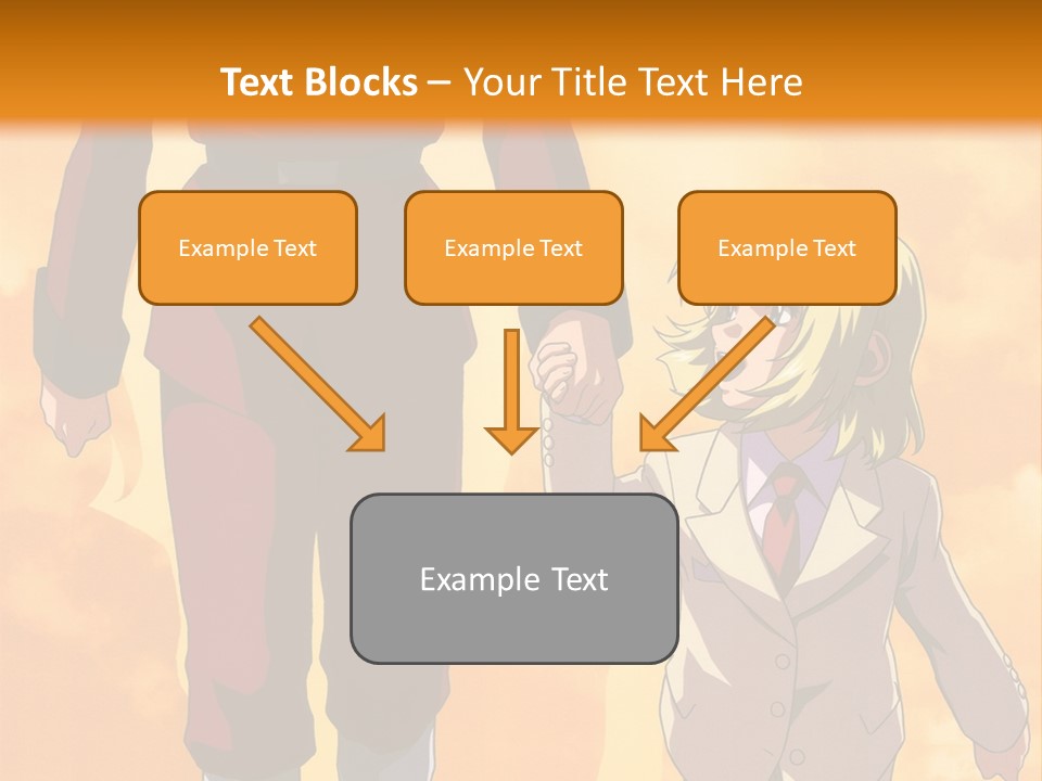 A Man And A Woman Are Walking Together PowerPoint Template