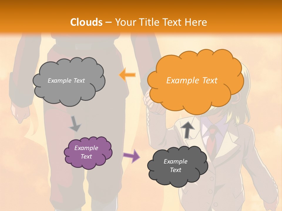 A Man And A Woman Are Walking Together PowerPoint Template