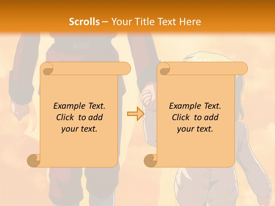 A Man And A Woman Are Walking Together PowerPoint Template