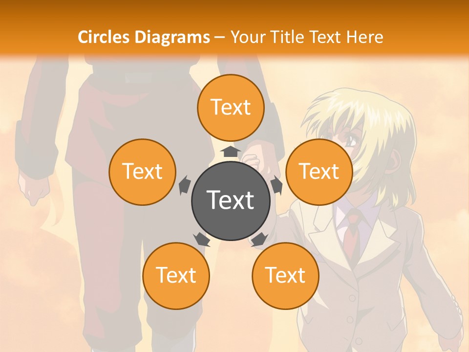 A Man And A Woman Are Walking Together PowerPoint Template